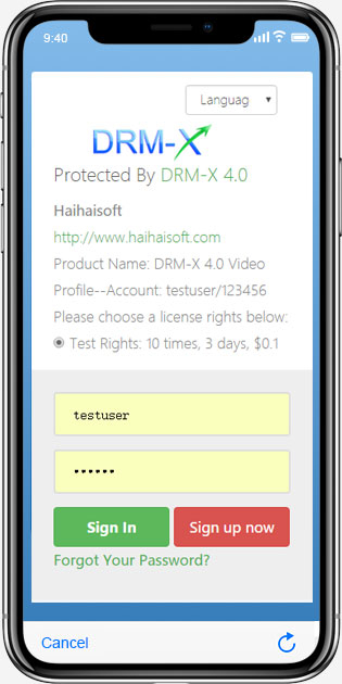 Obtain license in Xvast for iOS