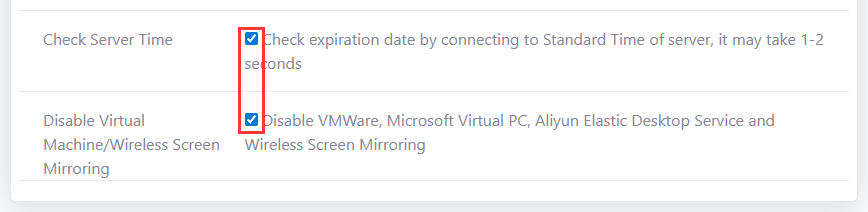 Disable Virtual Machine